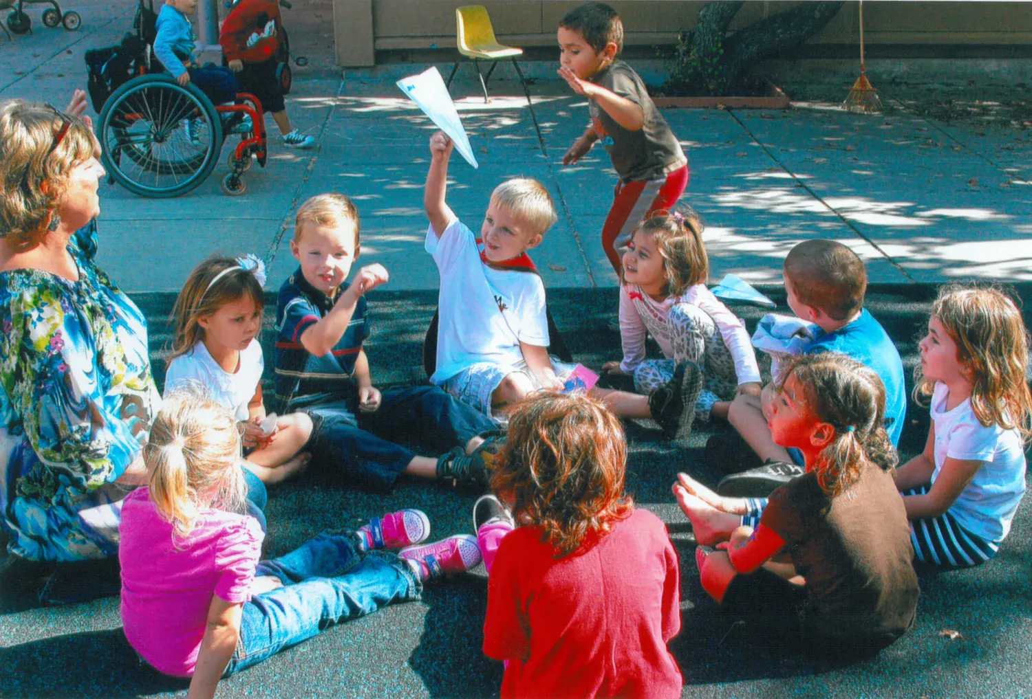 Circle time outside