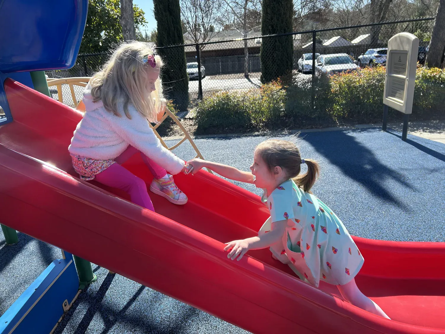 Children playing on playground